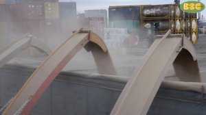 РВХ-90. Перевалка зерна из вагона-хоппера в автотранспорт | Hopper wagon unloading machine