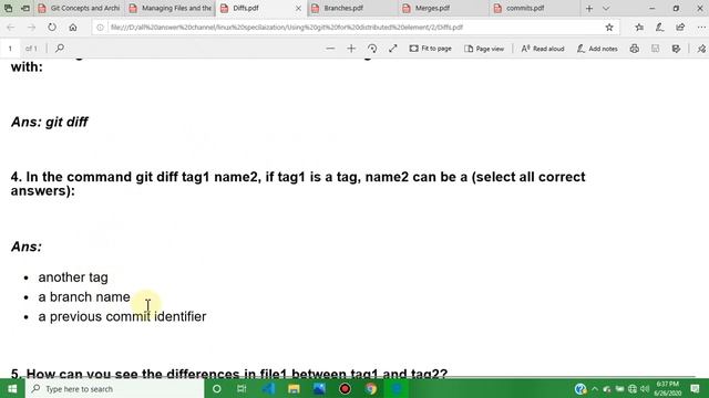 Using git for distributed elements week 2 all quiz answer || specializations in Git and linux answe смотреть онлайн