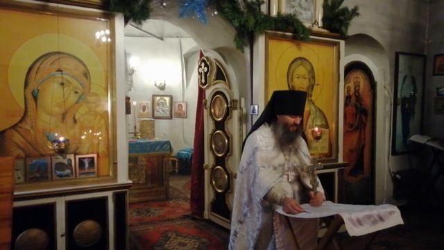 Проповедь на праздник Богоявление 19 января 2020 года. Иеромонах Севастиан. смотреть онлайн