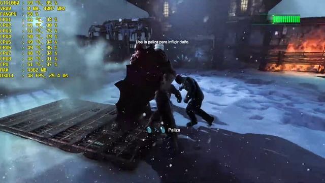 BATMAN ARKHAM ORIGINS - GTX 1060 6GB - i7 4790 - PC Gameplay (1080P)