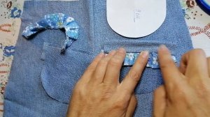 Детские джинсы из взрослых. Переделка старых джинс. DIY из джинсы 2 способа декора карманов