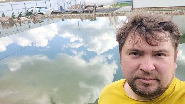 Пруд на грунтовой воде площадью 350м2. Строительство пруда. смотреть онлайн