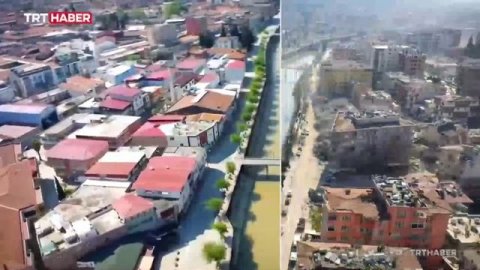 Турецкий телеканал показал город Хатай до и после землетрясения