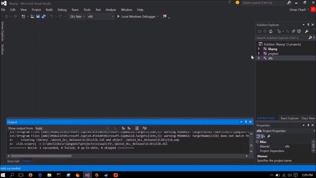 LibPng tutorial (Download/Install/Setup + example code) visual studio 15