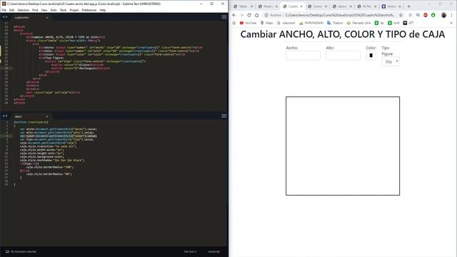 ✅ CURSO básico de JavaScript ECMAScript 6 | Tablas, Mostrar/Ocultar, Conversor, Caja, Paint e idiom