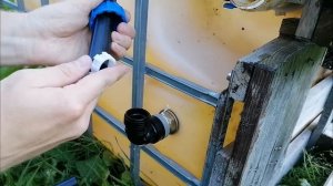 Врезка сгона в еврокуб для полива + монтаж пнд крана