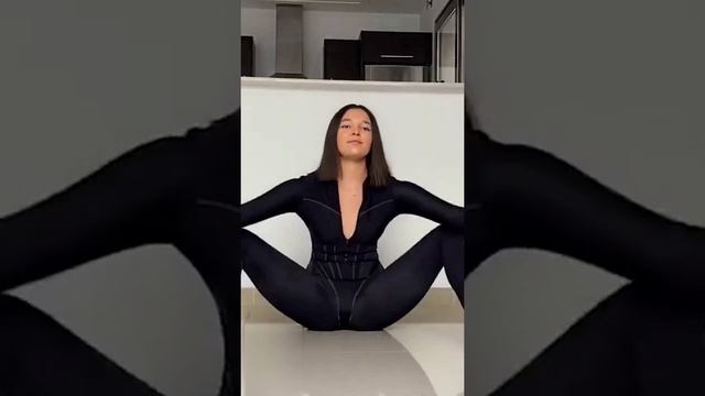 Home stretches yoga workout and open legs exercise gymnastics girl and flexibility #short #shorts