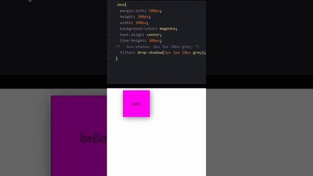 box-shadow vs drop-shadow in CSS