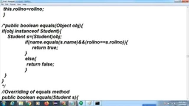 HashCode|Equal Method| String in Core Java Online live Session