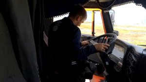 КАМАЗ 65221 , Пробую снимать на селфи палку ))) (Часть 1)