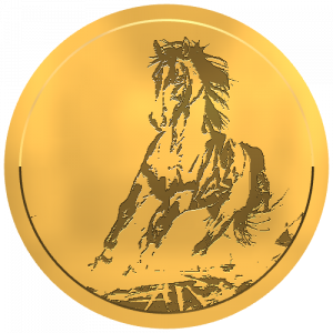 HORSE COIN. (ANTON VIBE ART). Original. Image collections in NFT.