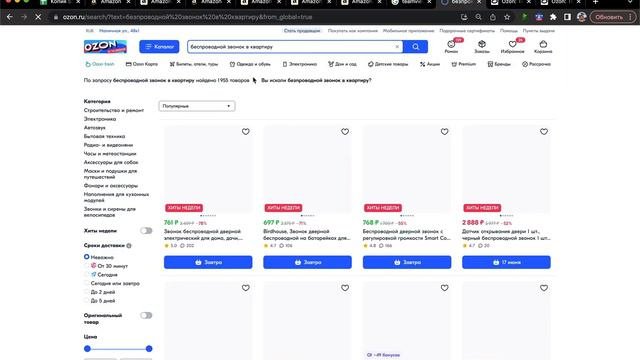 Эксперимент с ключевыми запросами на Озон