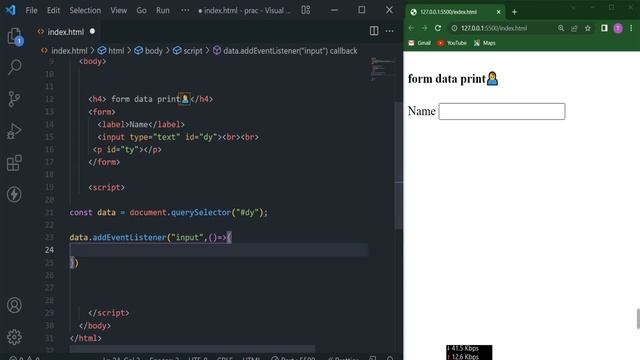 oninput Event In JavaScript || JS Tutorial for Beginners in 2022