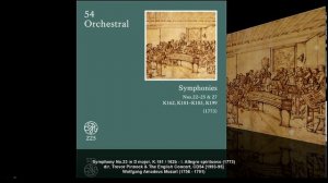 W.A. Mozart - Symphony No.23 in D major, K.181 (dir. Trevor Pinnock, 1993-95)