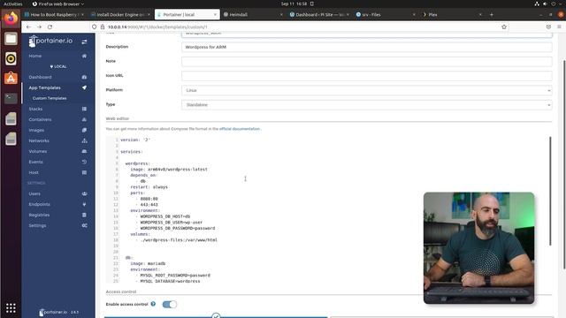 Raspberry Pi Home Server - Docker, Portainer, Plex, Wordpress, and More смотреть онлайн