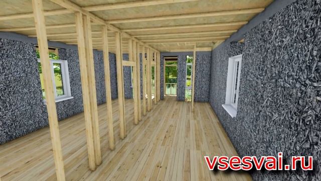 Фундамент на забивных сваях. Бетонный ростверк. смотреть онлайн