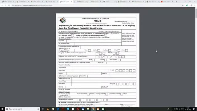 Uttar Pradesh - Register As Voter (Voters ID Card Or Electro Photo Identity Card) смотреть онлайн
