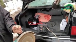 Очень мощный инвертор 8 квт тестирование фен 1.8 и большая УШМ макита 2 квт (болгарка makita).