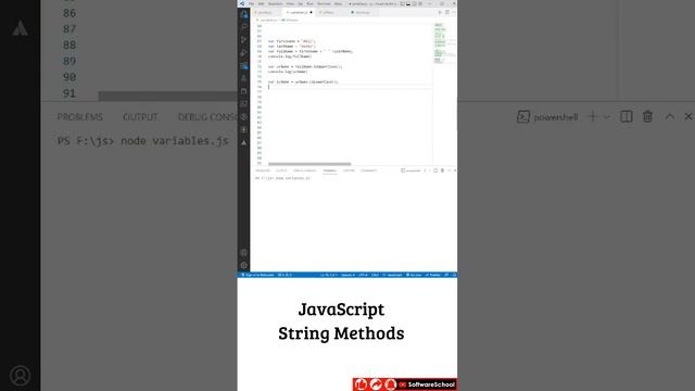 JavaScript String Methods: #javascript #javascriptintelugu  #btech #javascripttutorial #codingtips