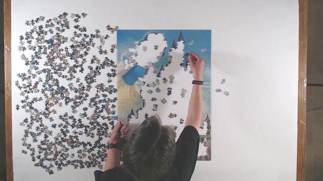 1000-piece Snow White Disney Castle Collection Jigsaw Puzzle by Ravensburger Time Lapse! смотреть онлайн