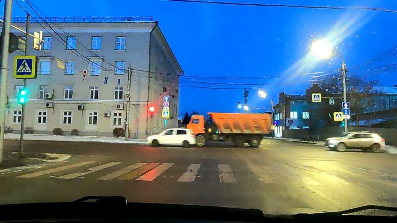 ул Ленина центр г Красноярск рано утром январь 2022