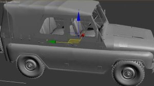 3d модель УАЗ-469, использовавшаяся при постройке RC модели.