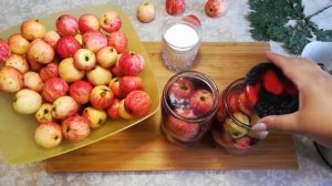 ?Компот на зиму из целых яблок?! Очень простой рецепт!