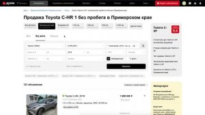 ? TOYOTA C-HR 2019 за 1,4 млн. рублей