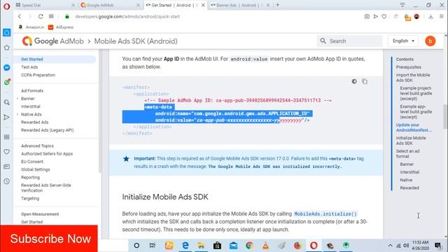 How to add Admob Banner Ads In Android Studio 2020 смотреть онлайн