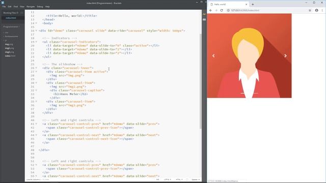 Bootstrap: 14. Carousel смотреть онлайн