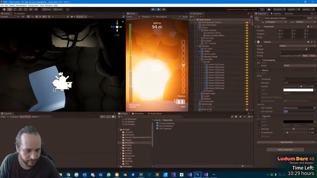 Ludum Dare 48: Compo, Day 2 - live solo game jam смотреть онлайн