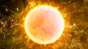 Арт футаж солнце в космосе анимация. Art footage sun in space animation.