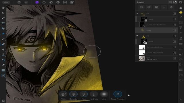 Sketch glow effect like photoshop in affinity photo.          #gloweffect