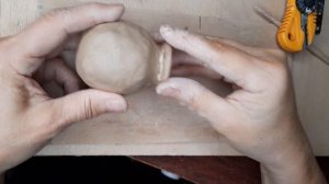 Как сделать коробочку мака семянку из глины, как делается безгончарная замкнутая форма.