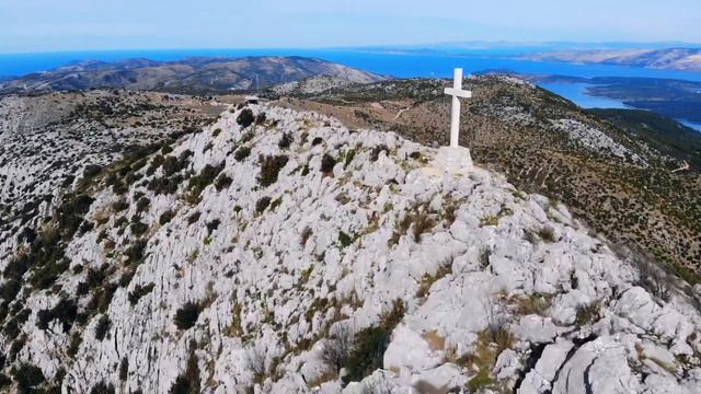 Sveti Nikola above Sveta Nedjelja, Hvar Island Croatia смотреть онлайн