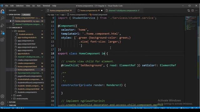 ngAfterViewInit lifecycle hook in angular смотреть онлайн