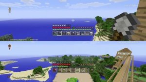 Minecraft on PS4 2 Players Выживание