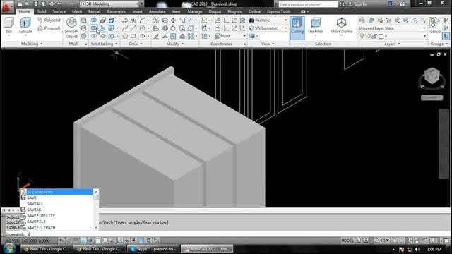 AutoCAD 3D Window Modeling Tutorial смотреть онлайн