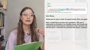 Личное электронное письмо e-mail для ЕГЭ английский язык ШАБЛОН #английскийязыкегэ