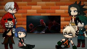 Class 1A react to Deku as SpiderMan || Gacha React || MHA