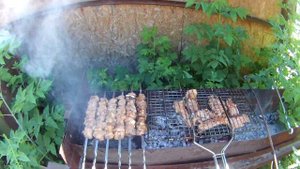 шашлык из баранины с уксусом и луком и помидорами очень сочный и вкусный