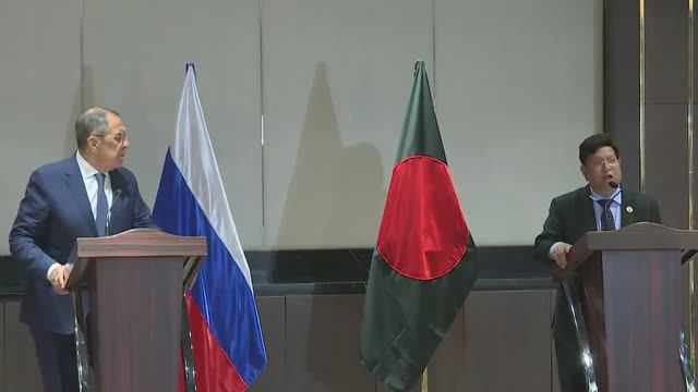 Совместная пресс-конференция С.Лаврова и А.Момена по итогам переговоров