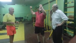 Ветеран спорта и штанга 50 кг в 80 лет