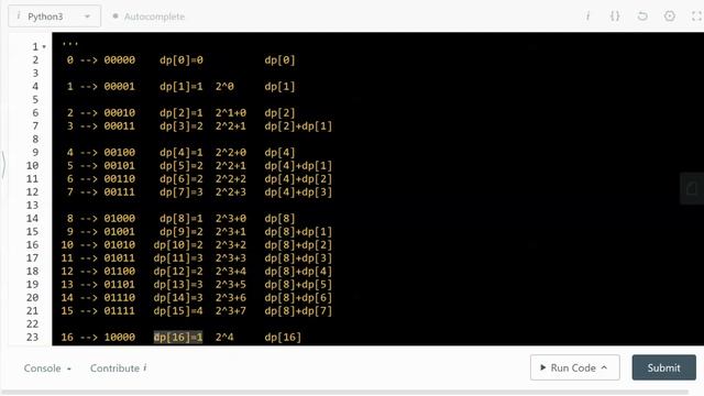Leetcode 338. Counting Bits, Dynamic Programming смотреть онлайн