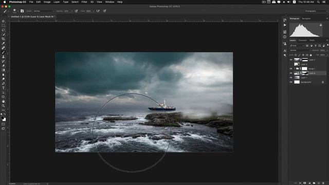 New matte painting in photoshop Tutorial 2019 !! смотреть онлайн