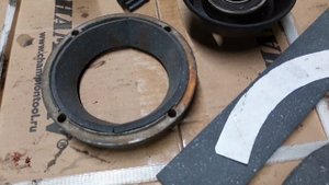 Мотоблок Кутаиси Супер 610. Подгоняю новые фрикционные накладки.