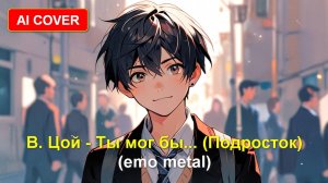 В. Цой - Ты мог бы... (Подросток) (emo metal) Ai cover
