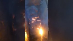 Шурудилка угля в котле промитей в работе!