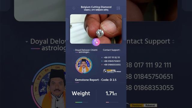 Diamond 1 71 Carat Round Brilliant Diamond (Call For Price) смотреть онлайн