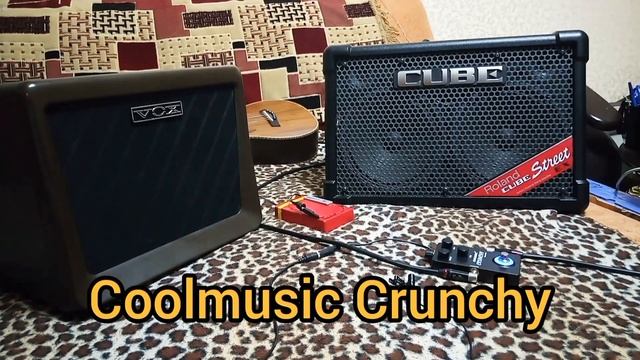 Roland CUBE Street Eх и педаль перегруза CoolMusic Crunchy Overdrive. Сравнительный тест. смотреть онлайн
